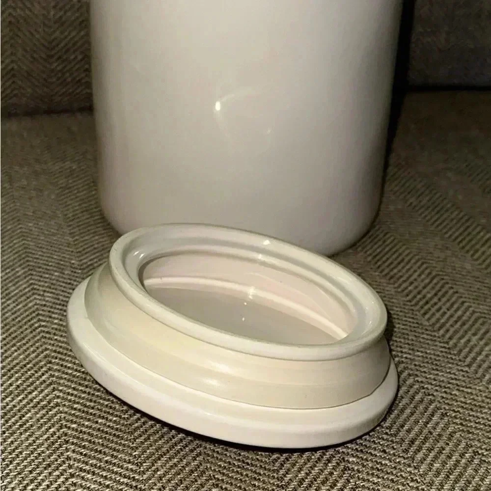 HTF Rae Dunn Magenta Artisan Collection BROWN SUGAR Canister (Lrg) Blk/Wht